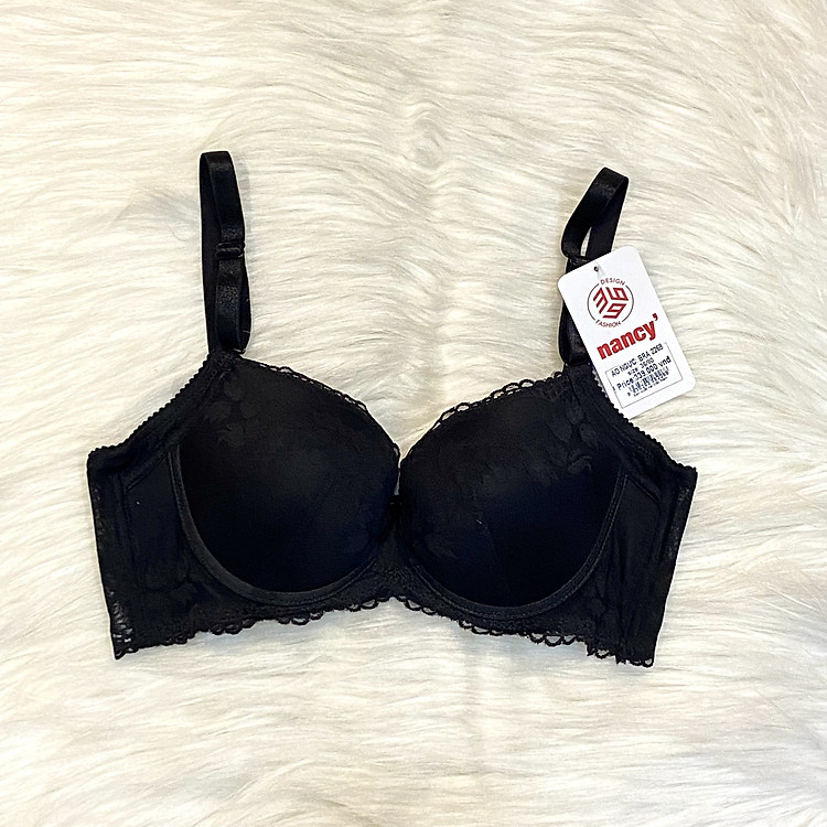 Áo Lót Nancy 2268 Ren Hoa Mút Dày Form Đẹp Bản To Che Khuyết Điểm Mẫu Mới 2024