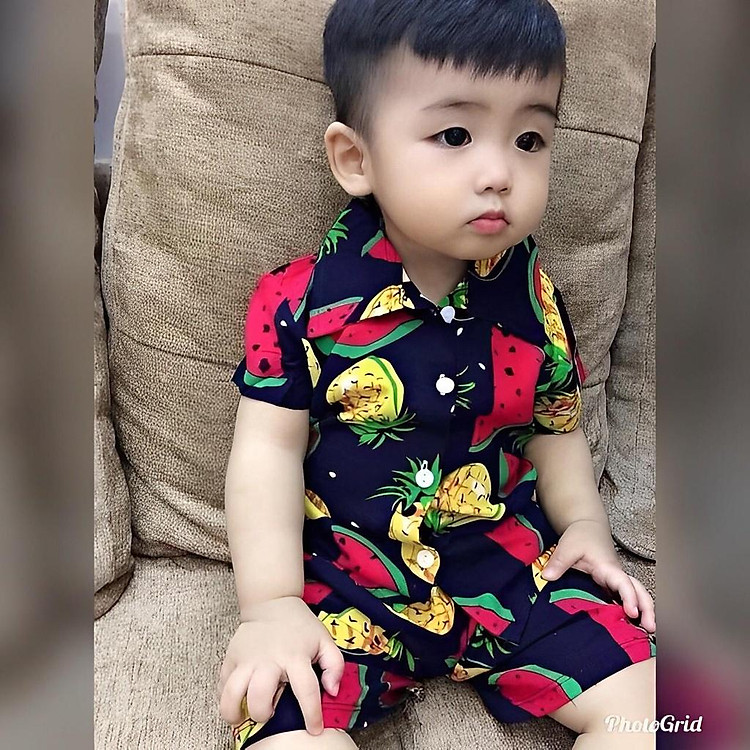 Bộ quần áo trái cây mùa hè cho bé