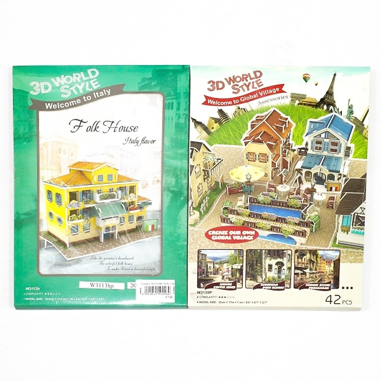 Combo W3135P+W3113h (Mô hình giấy CubicFun & Phụ kiện)