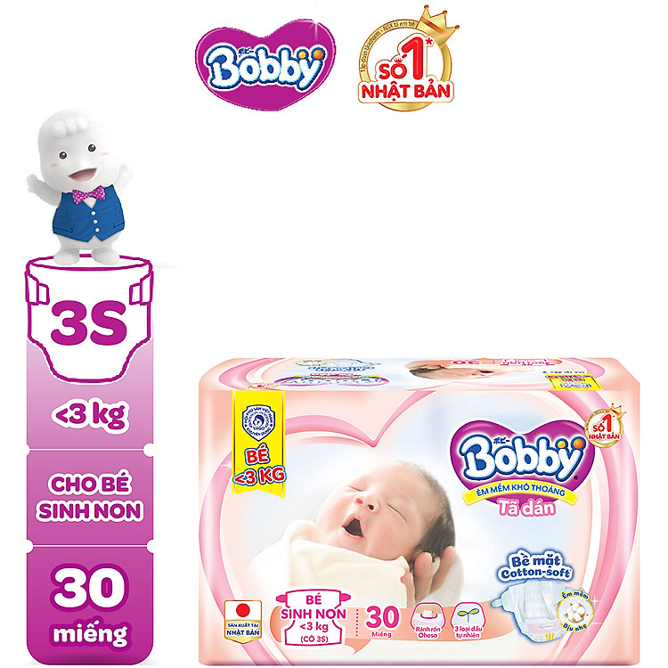 Mua Tã Dán Bobby Cho Trẻ Sơ Sinh Chính hãng Giá tốt