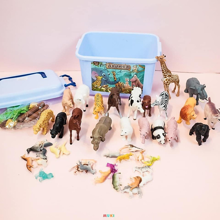 Đồ Chơi Mô Hình Động Vật Hoang Dã Bằng Nhựa Dẻo (58 Chi Tiết) - Ảnh 3