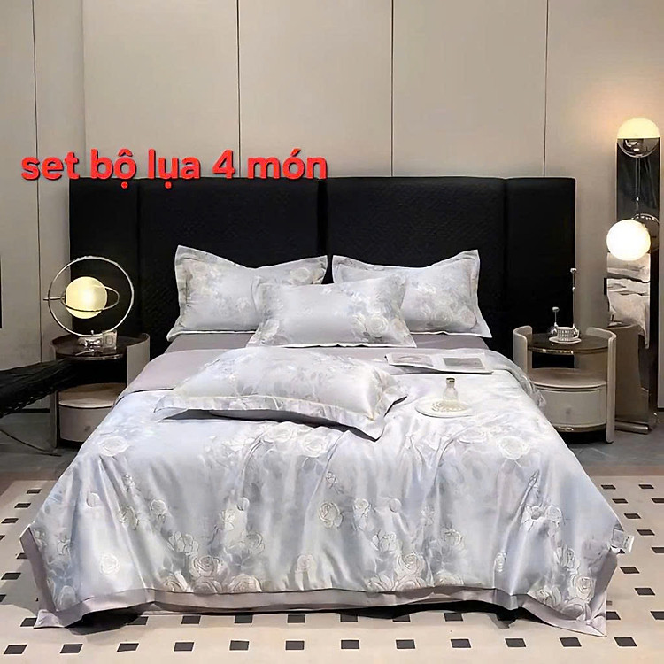 Bộ chăn chần ga gối lụa thái LIDACO mềm mịn, thoáng mát tổng hợp nhiều mẫu lựa chọn