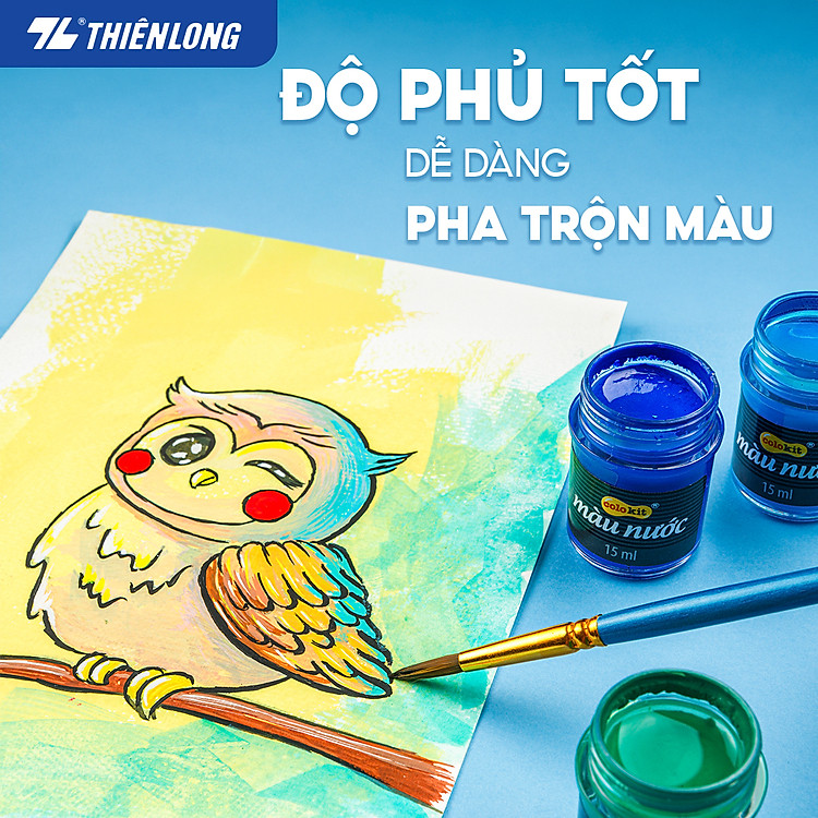Màu nước Thiên Long Colokit 8 màu cơ bản - Ảnh 2