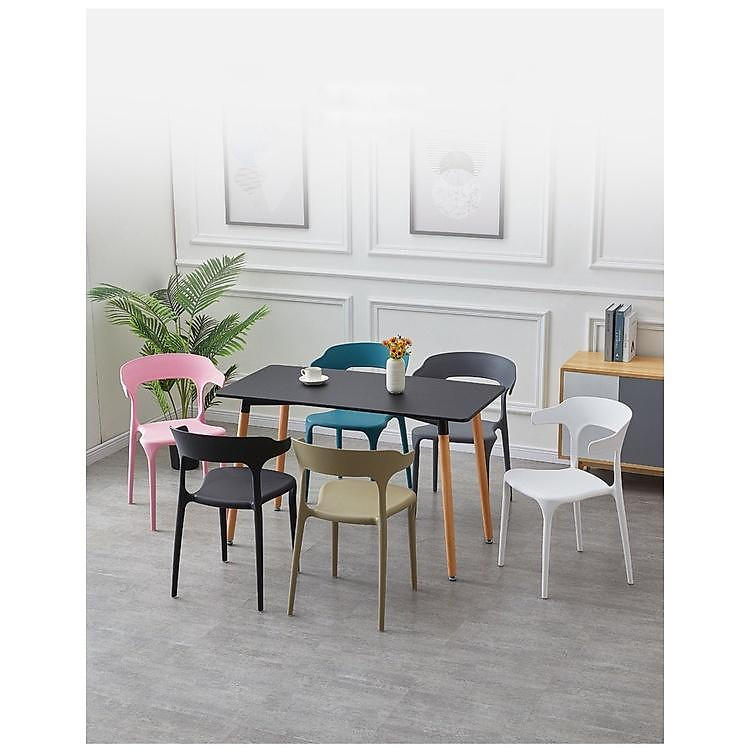 Ghế Nhựa Đơn Giản Hiện Đại Đúc PP Nguyên Chiếc, Ghế Phòng Ăn Ban Công Quán Coffee Hội Trường Đa Năng BGN004