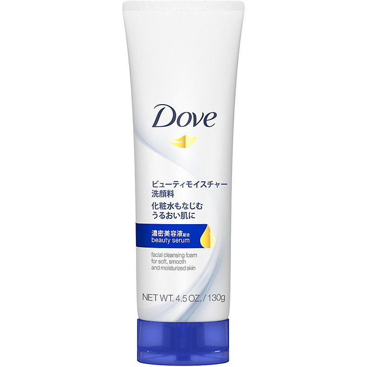 Sữa Rửa Mặt Bọt Mịn Dove Tinh Chất - Serum Dưỡng Ẩm Sâu Cho Da Mềm Ẩm Mượt 130G