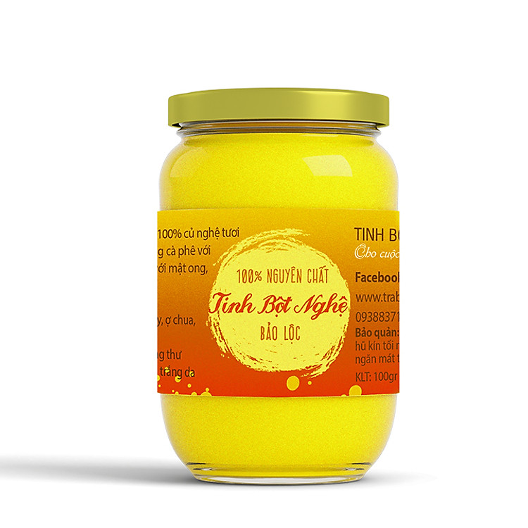 Tinh Bột Nghệ Nguyên Chất Bảo Lộc Vũ Gia (250g)
