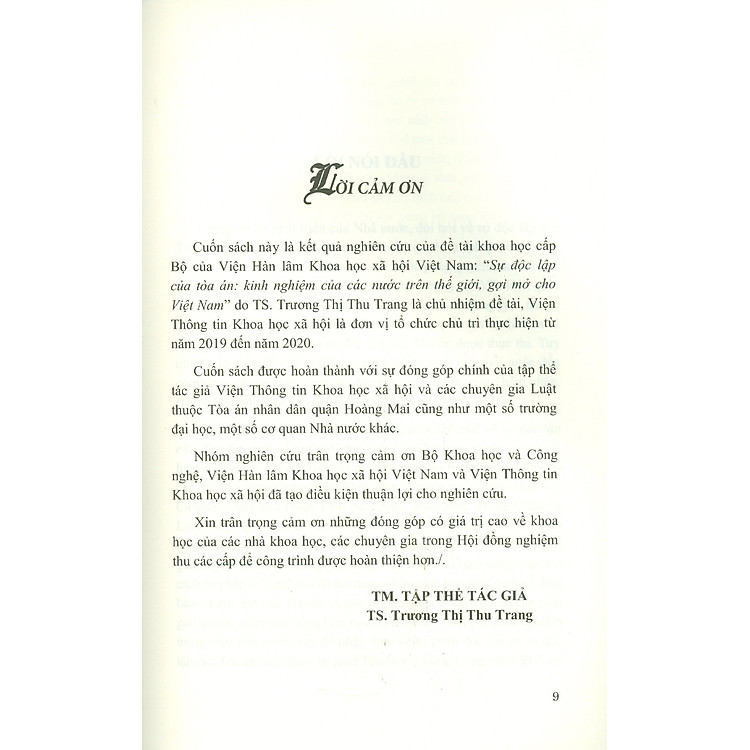 Kinh Nghiệm Các Nước Trên Thế Giới Về Sự Độc Lập Của Tòa Án, Một Số Gợi Mở Cho Việt Nam - Ảnh 7