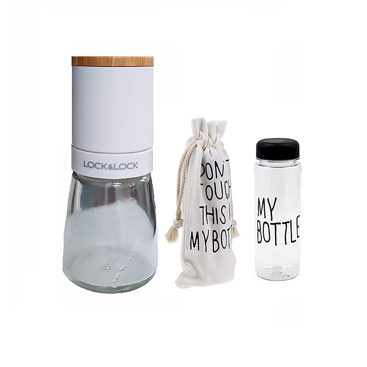 Dụng Cụ Xay Tiêu Lưỡi Sứ Lock&Lock CKO115 Kèm Bình Đựng Nước Và Túi Vải Tiện Lợi (Mẫu Ngẫu Nhiên)