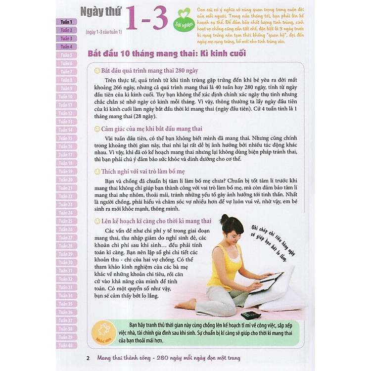 Mang Thai Thành Công - 280 Ngày, Mỗi Ngày Đọc Một Trang - Ảnh 3