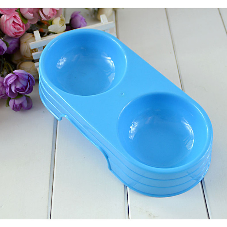 CHÉN ĐÔI ĐỰNG ĐỒ ĂN VÀ NƯỚC CHO MÈO - GIAO MÀU NGẪU NHIỀN