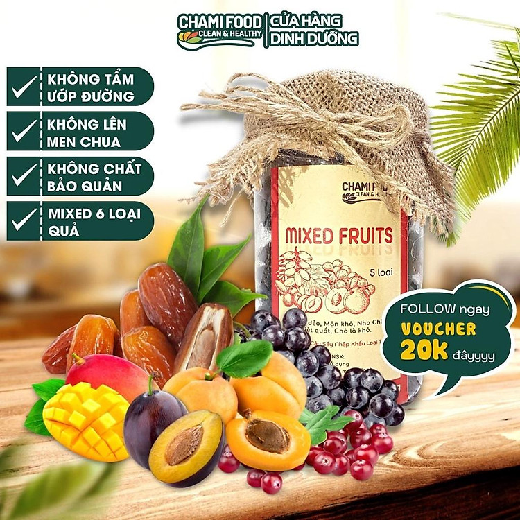 Mua Trái cây sấy dẻo không đường 500g Uy tín Giá tốt - Hình ảnh 2