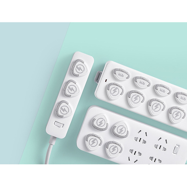 Bộ 12 Cái Bịt Ổ Điện 2 Chấu - Có Khoá An Toàn, Phù Hợp Cho Mọi Ổ Cắm Việt Nam