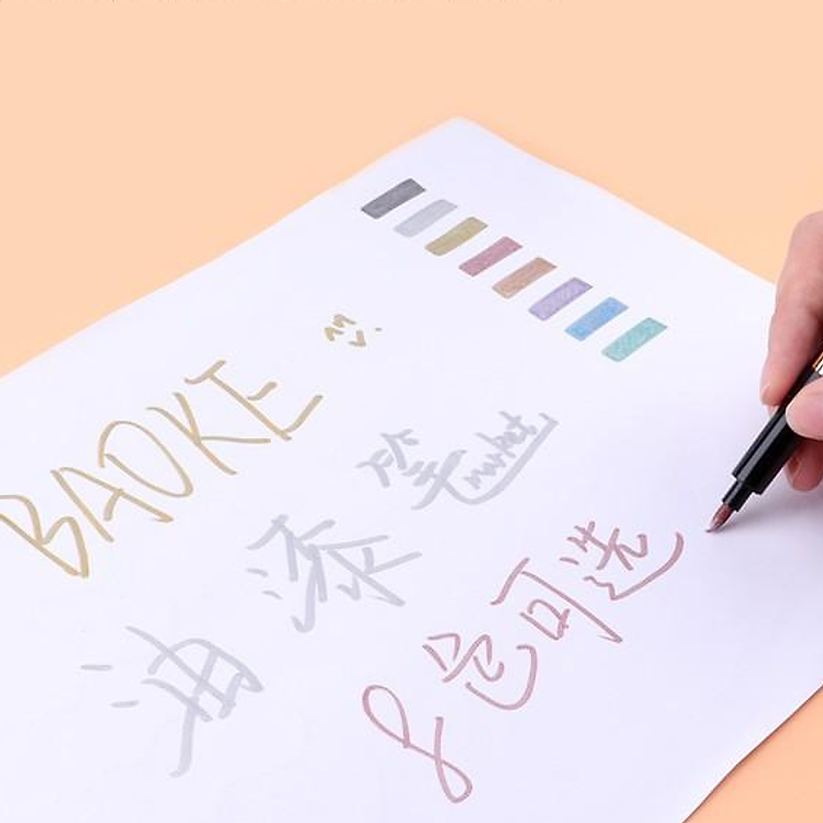 Bút Lông Marker 2mm Kim Loại (8 Màu) - Ảnh 6