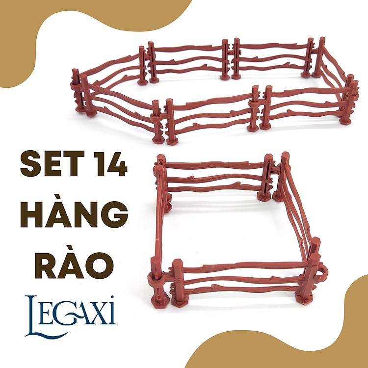 Set 14 hàng rào đồ chơi Legaxi Chính hãng Ưu đãi
