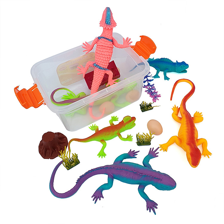 Hộp đồ chơi Tắc Kè Hoa giả Safari Chính hãng Ưu đãi - Hình ảnh 3