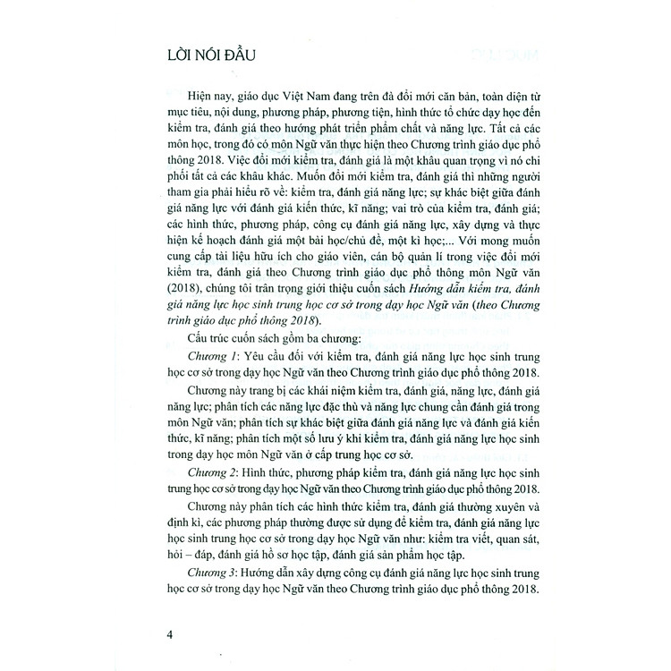 Hướng Dẫn Kiểm Tra, Đánh Giá Năng Lực Học Sinh Trung Học Cơ Sở Trong Dạy Học Ngữ Văn - Ảnh 2