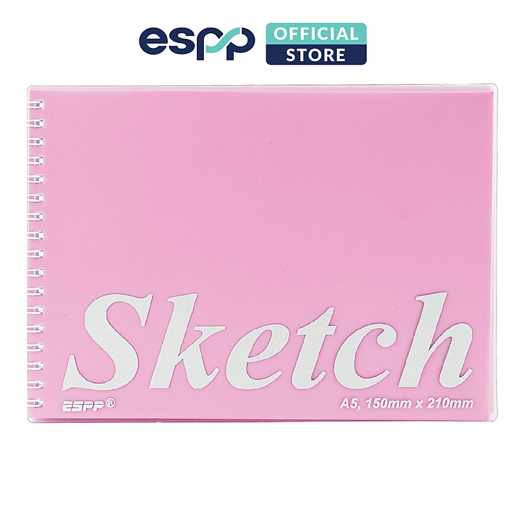 Vỡ Vẽ Khổ Giấy A5 (21x14.8cm) - Xanh Lá/Hồng - Ảnh 3