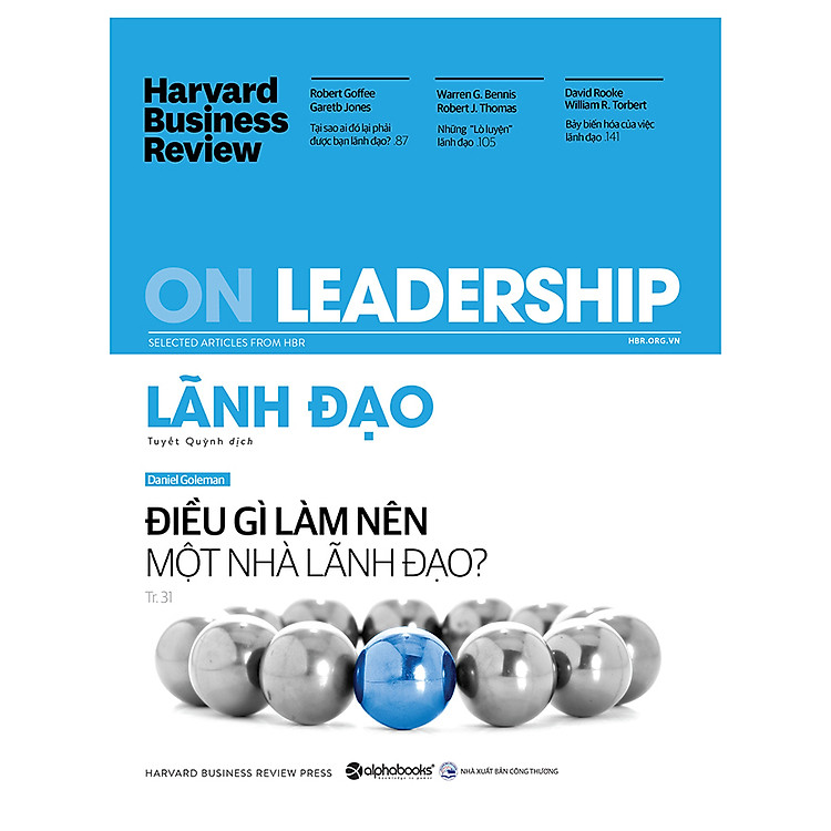 Sách Harvard Business Review - ON LEADERSHIP - Lãnh Đạo
