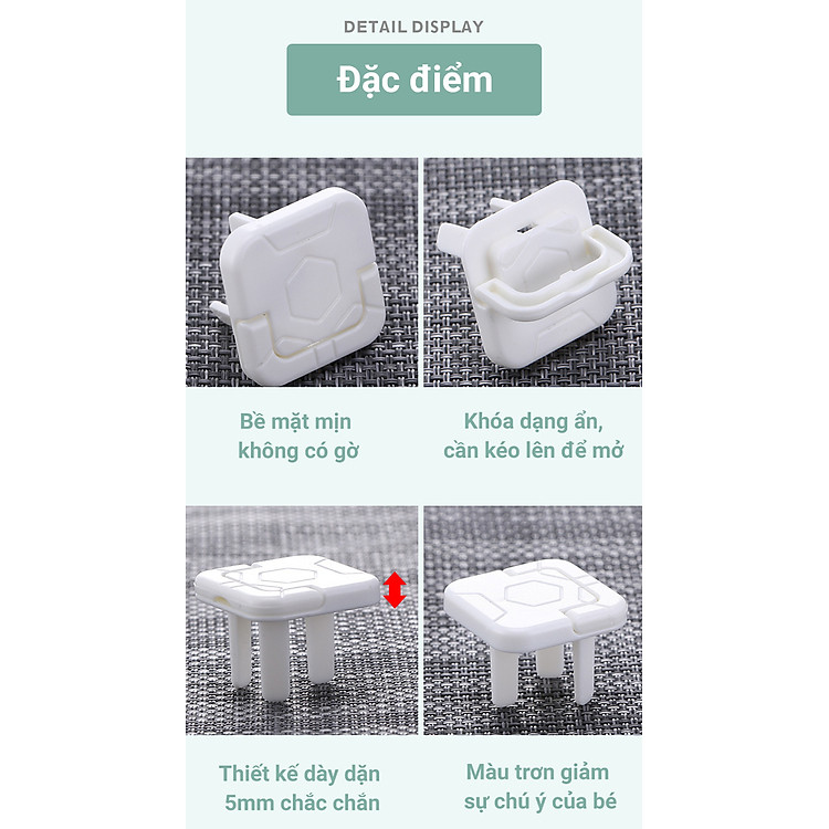 Nút Bịt Ổ Điện KUNBE 2 Chạc Chính hãng Tiết kiệm - Hình ảnh 3