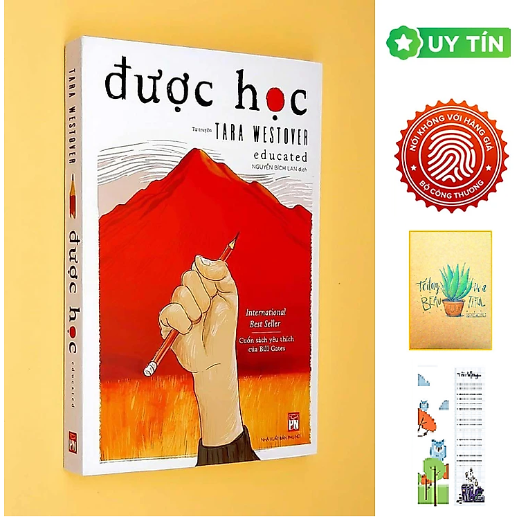 Được Học - Tara Westover- Dịch giả Nguyễn Bích Lan (tặng kèm sổ tay XƯƠNG RỒNG + BOOKMARK CÚ MÈO )