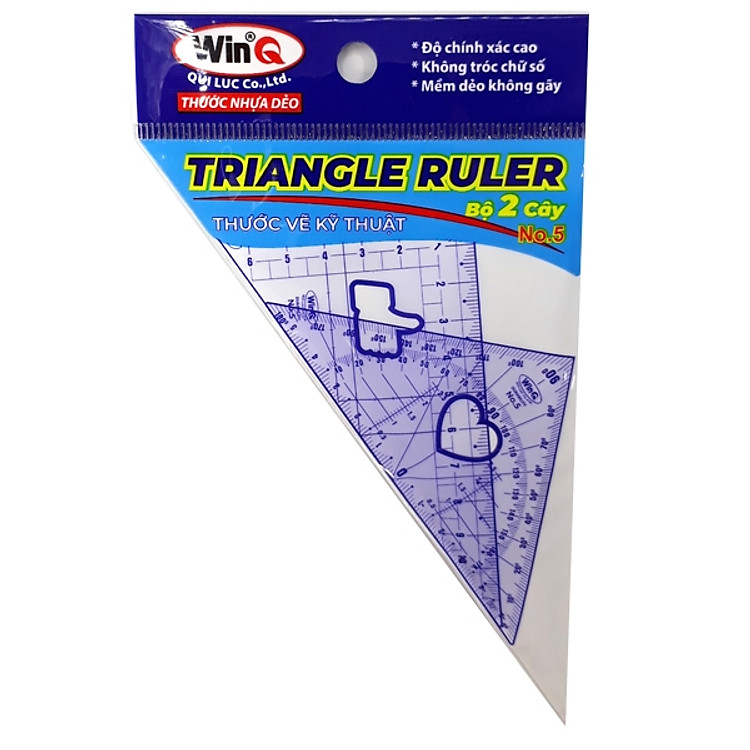 Bộ 6 Thước Eke Nhỏ WinQ No5