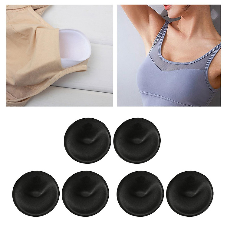 3 Pairs Bra Pads Inserts Removable Sew in Breast Enhancers Inserts for Bikini Top