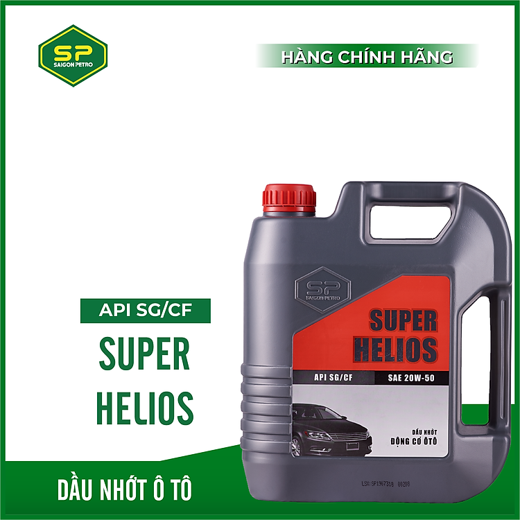 Dầu nhớt ô tô SAIGON PEPTRO - SP SUPER HELIOS, Dung tích 4L