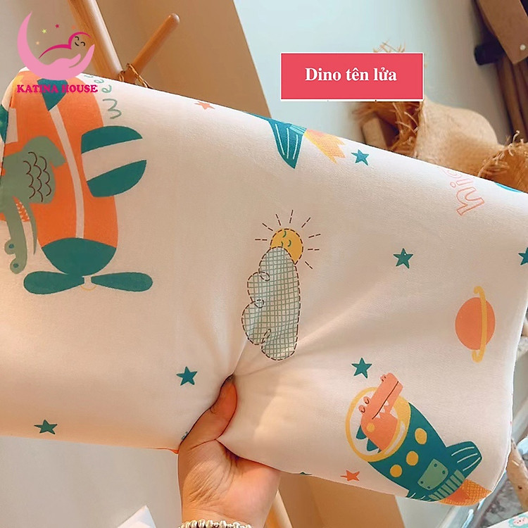 Gối cao su non cho bé 30x45cm, có lỗ thông hơi thoáng khí, mềm mát, thấm hút tốt