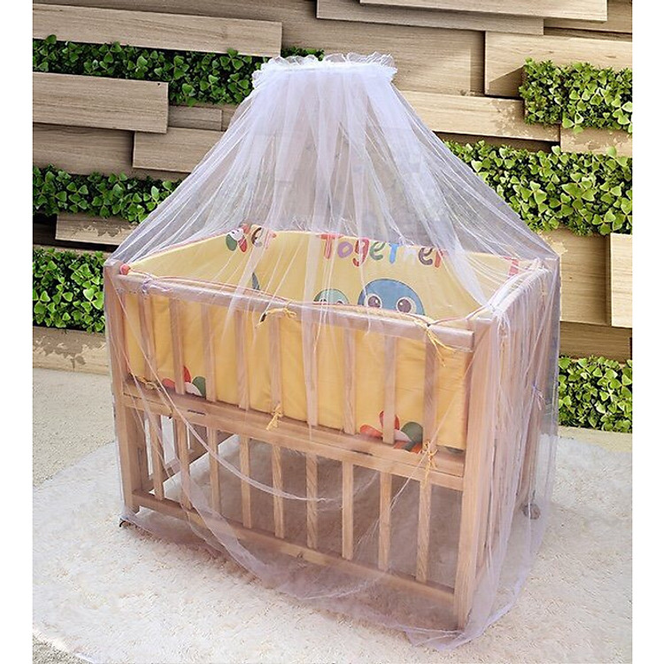 Bộ màn chùm nôi cũi chống muỗi cho em bé tiện lợi
