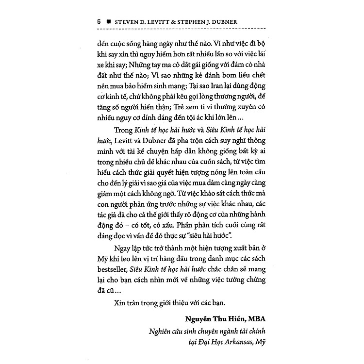 Siêu Kinh Tế Học Hài Hước (Tái Bản) - Ảnh 2