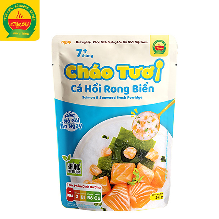 Nơi mua Cháo Tươi Cá Hồi Rong Biển Hàng chuẩn Giá tốt - Hình ảnh 2