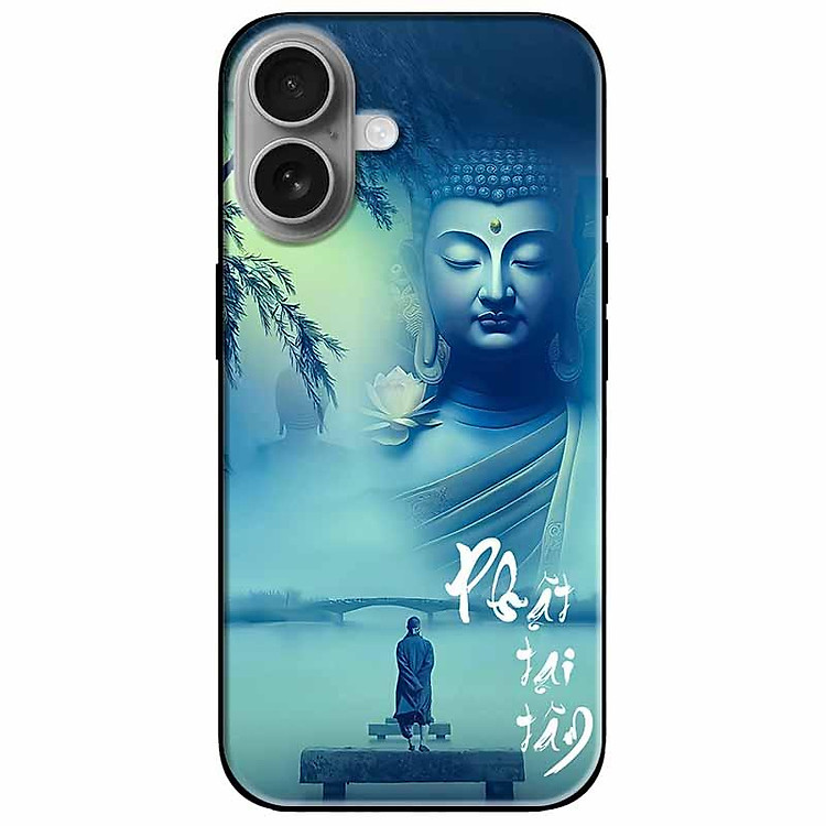 Ốp lưng cho IPhone 15 - 15 Plus - 15 Pro - 15 Pro Max - 16 - 16 Plus - 16 Pro - 16 Pro Max - Phật Tâm - Hàng Chính Hãng
