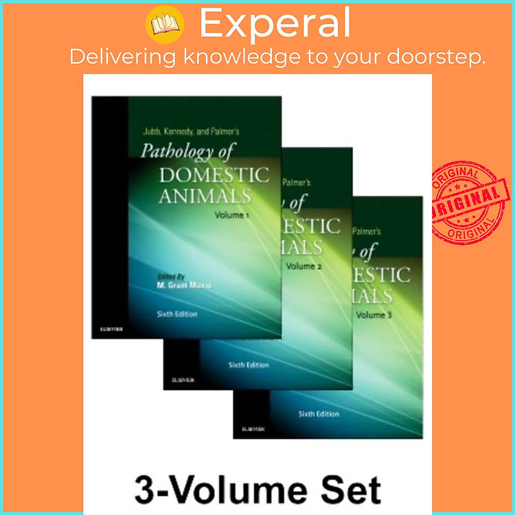 Sách - Jubb, Kennedy & Palmer's Pathology of Domestic A by Grant, DVM, PhD, Diplomate ACVP Maxie (UK edition, hardcover)