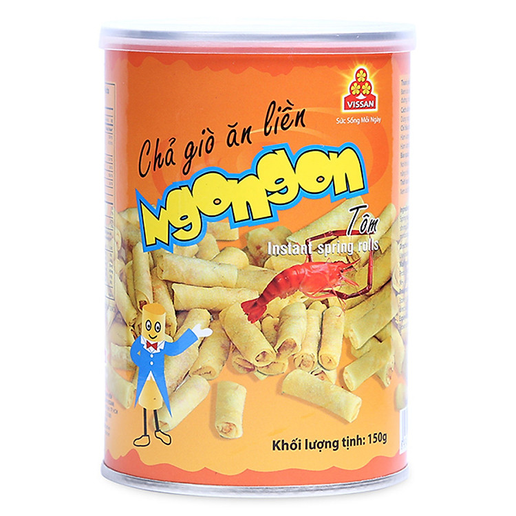 Chả Giò Ăn Liền Ngon Ngon Tôm Vissan (150g)