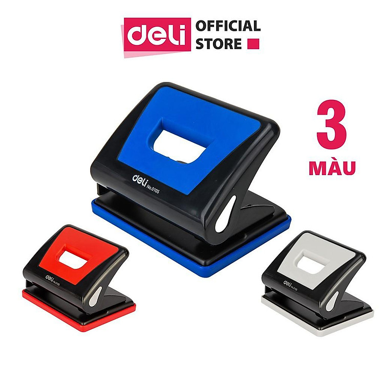 Dụng Cụ Bấm Lỗ Giấy Thủ Công Deli E0105 (15 tờ) - Ảnh 2