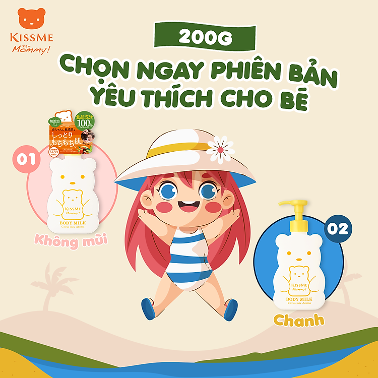 Sữa Dưỡng Thể Kissme Mommy 200G Chính hãng Ưu đãi - Hình ảnh 3