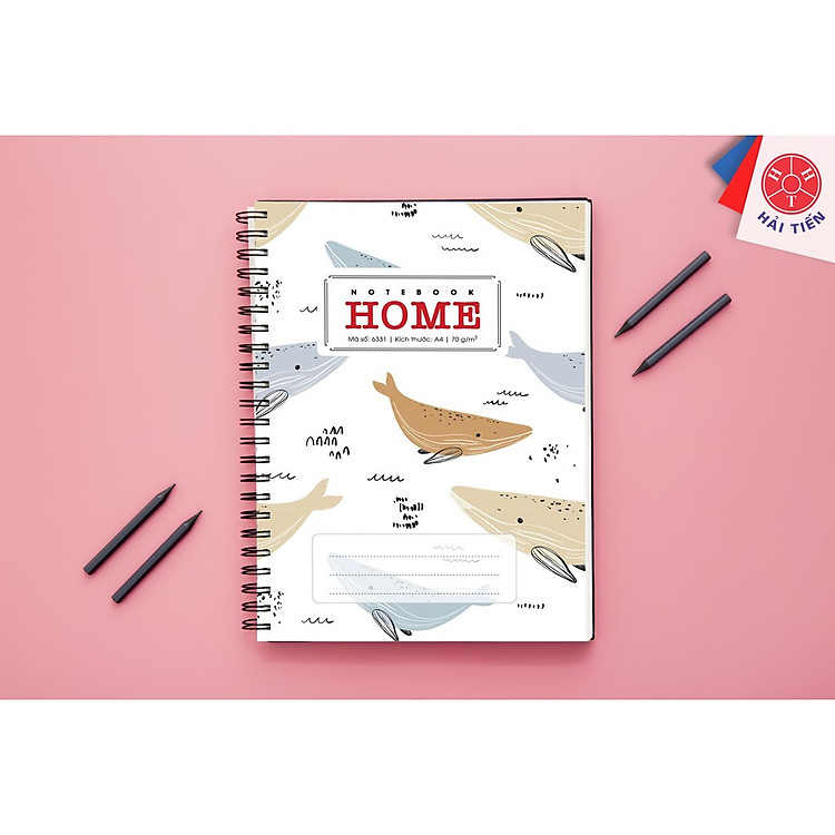 Sổ lò xo kép bìa bồi cao cấp Home A4 (200 trang) - Ảnh 4