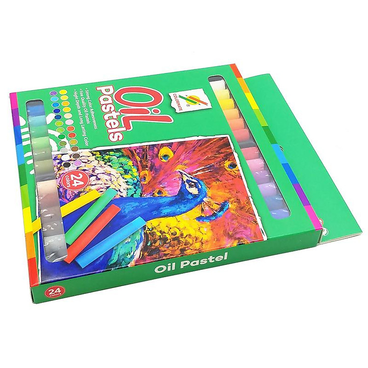 Bộ Bút Sáp Màu Dầu Colormate (24 chiếc) - Ảnh 7