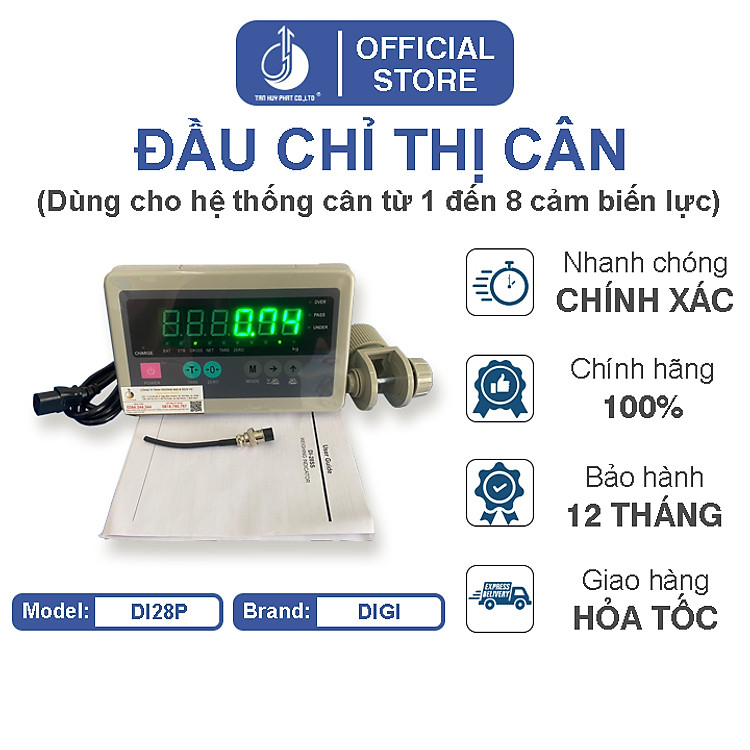 Đầu Chỉ Thị Cân Điện Tử DI28SS - Đầu vỏ nhựa