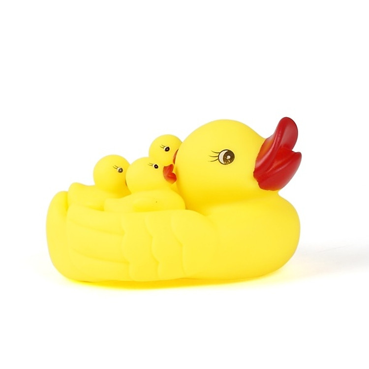 Đồ Chơi Đàn Vịt Thả Bồn Tắm Chip Chíp Cho Bé - Tặng kèm 01 mũ tắm cho bé