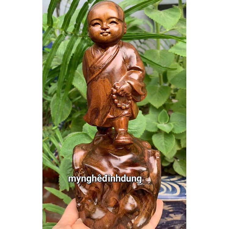 Tượng gỗ bách xanh (20x9x7cm) - Ảnh 2