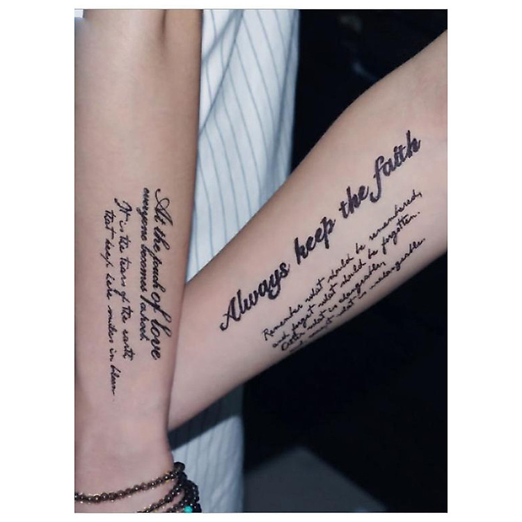 Hình Xăm Dán Tattoo 22cm x 10cm