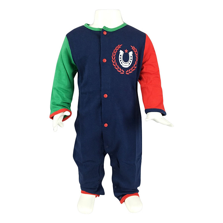 Bộ Áo Liền Quần Polo Frandas - Đỏ Phối Xanh