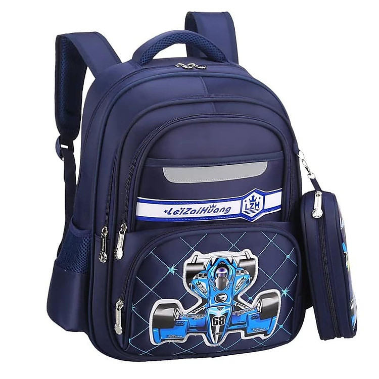 Ba Lô Học Sinh Cao Cấp Thiết Kế Bảo Vệ Cột Sống Tặng Kèm Ví Đựng Bút