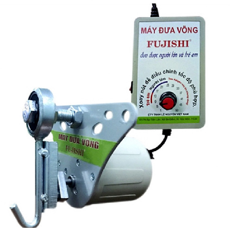 Máy Đưa Võng Tự Động FUJISHI (5 - 60 Kg) Nhiều Tốc Độ Cho Trẻ Nhỏ Và Người Lớn-Hàng Chính Hãng