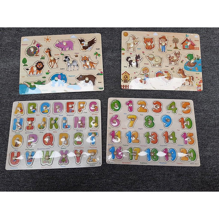 Bảng Núm Gỗ Thông Minh Cho Bé Chính hãng Tiết kiệm - Hình ảnh 3