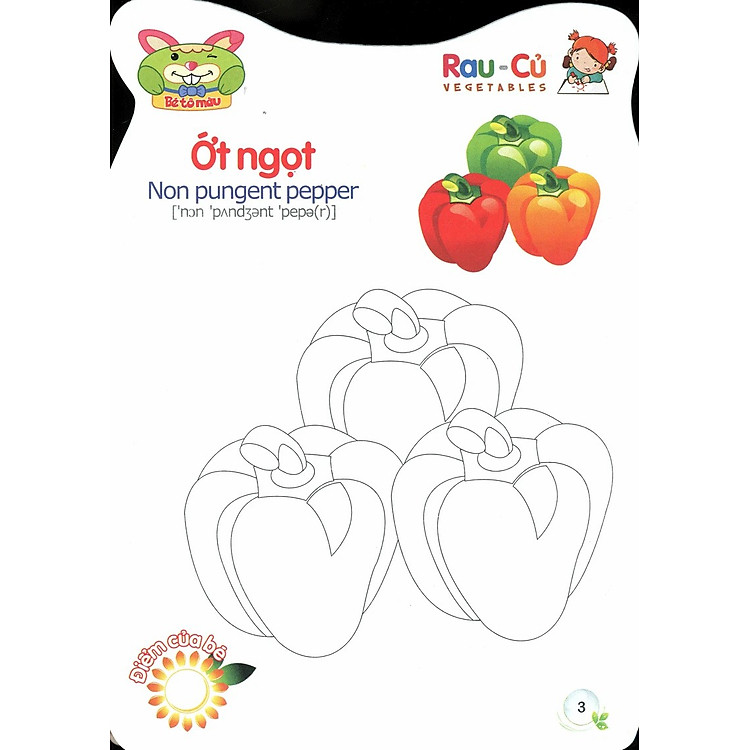 Bé tô màu - Rau củ - Ảnh 4