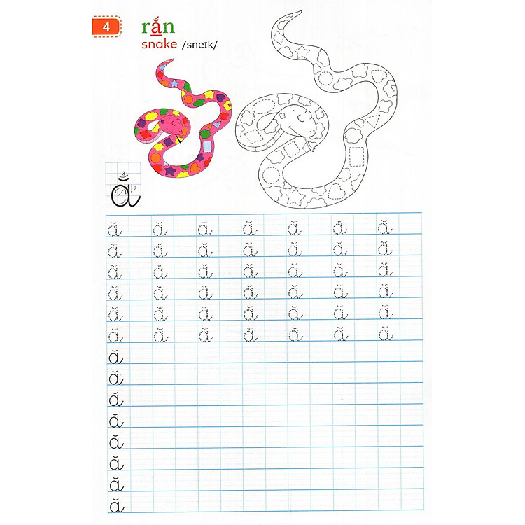 Tập Viết Chữ Đẹp & Tô Màu - Kiểu Chữ Thường (Khổ Nhỏ) - Ảnh 7