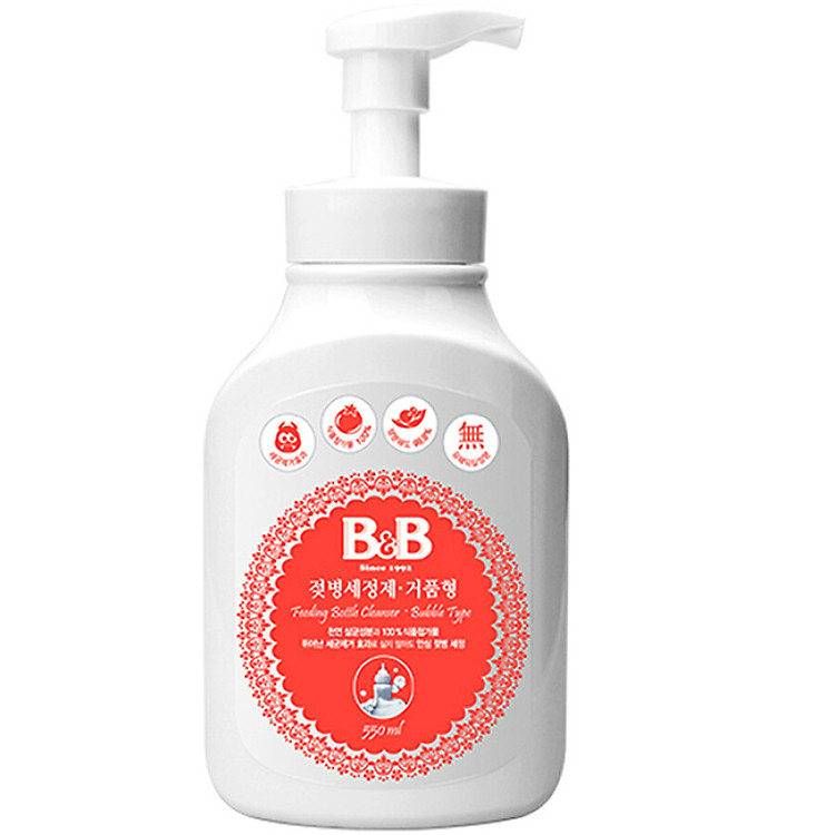 Nước Rửa Bình Sữa Dạng Bọt Baoning 500ml