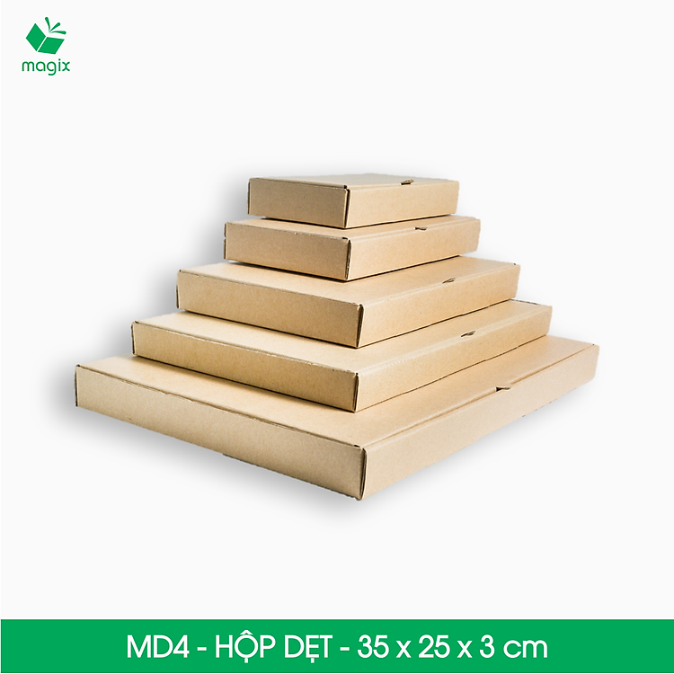 Thùng Hộp Carton Trơn MD4 (35x25x3 cm) (50 chiếc) - Ảnh 7